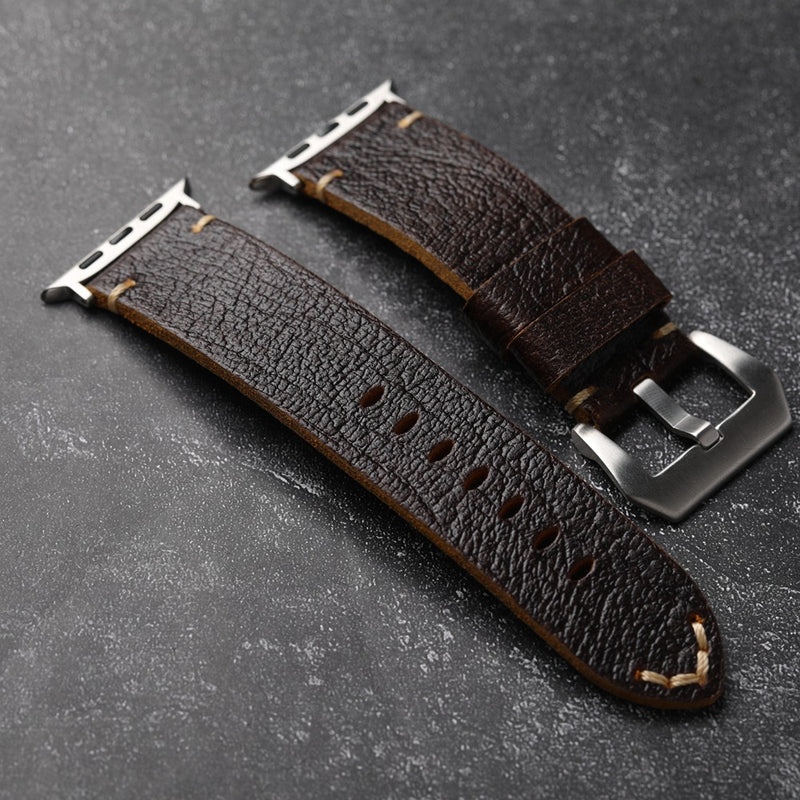 Vintage Horween Leather Band.