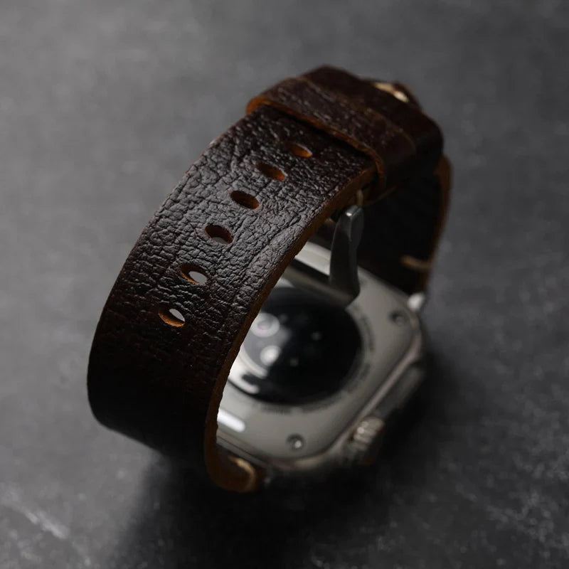 Vintage Horween Leather Band.