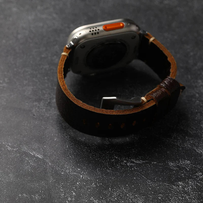 Vintage Horween Leather Band.