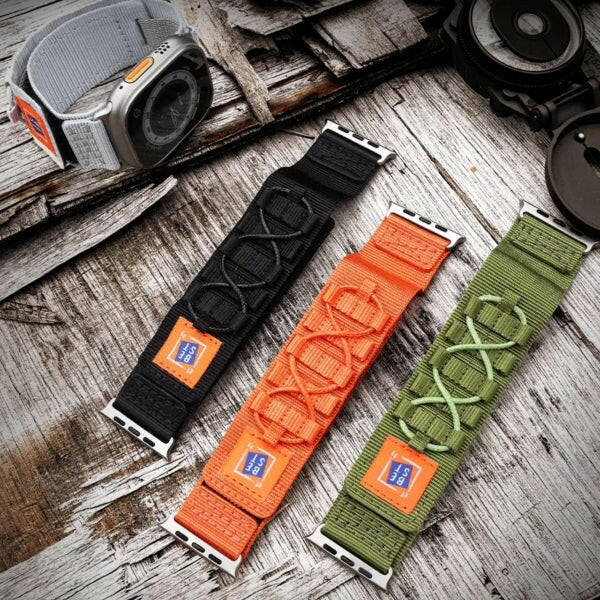 Rugged Nylon Strap for Apple Watch.