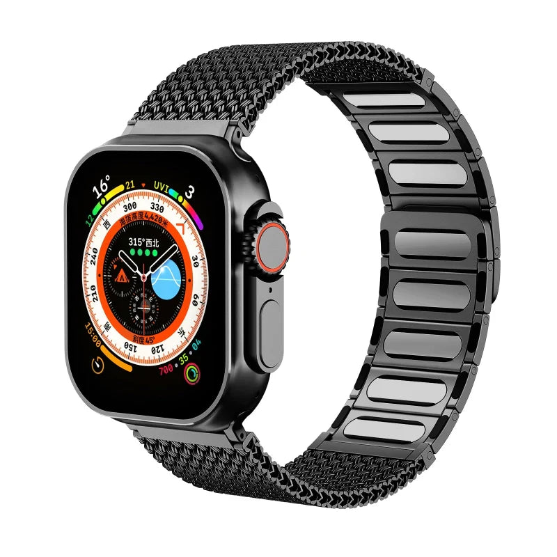 Stainless Steel Braided Magnetic Band For Apple Watch.