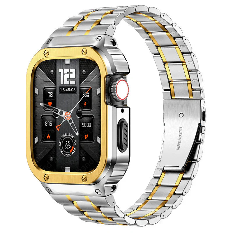 Stainless Steel Band With Case For Apple Watch.