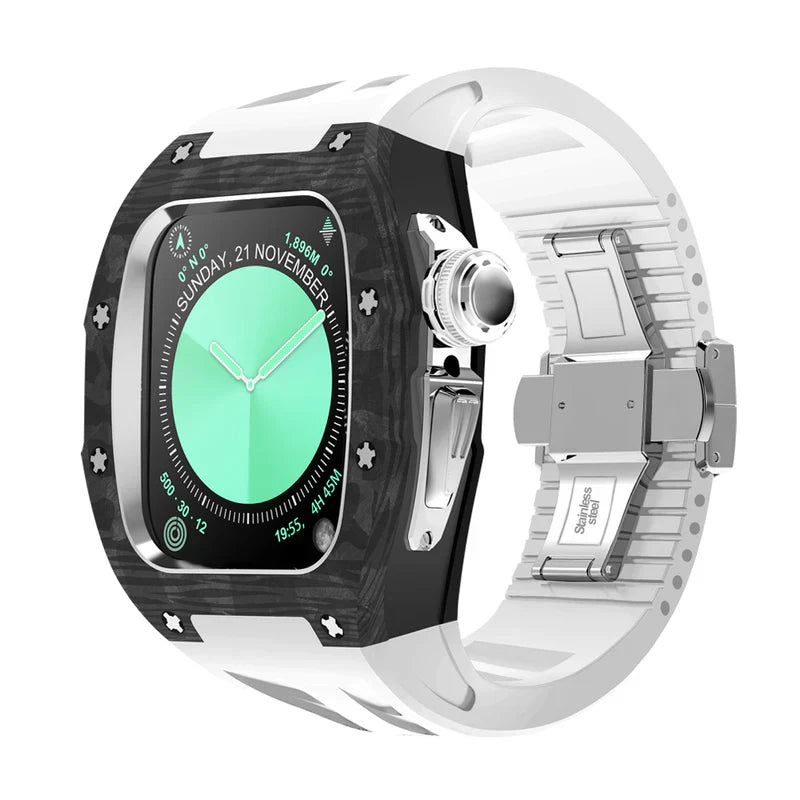 RM7013 Carbon Fiber Case Retrofit Kit For Apple Watch S10.