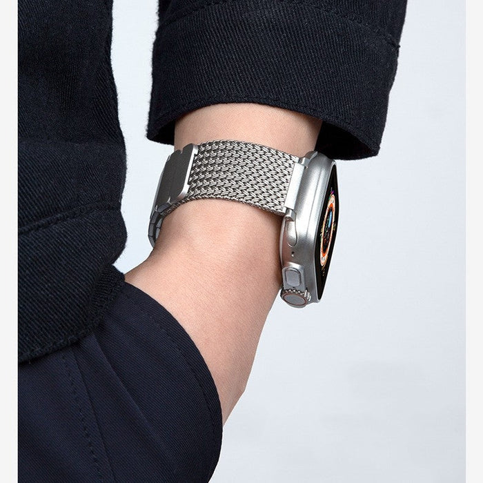 Stainless Steel Braided Magnetic Band For Apple Watch.