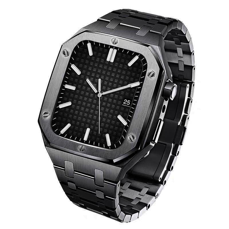 AP9006 316L Stainless Steel Band Stainless Steel Case Retrofit Kit For Apple Watch.