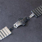 Stainless Steel Butterfly Buckle Band For Apple Watch.