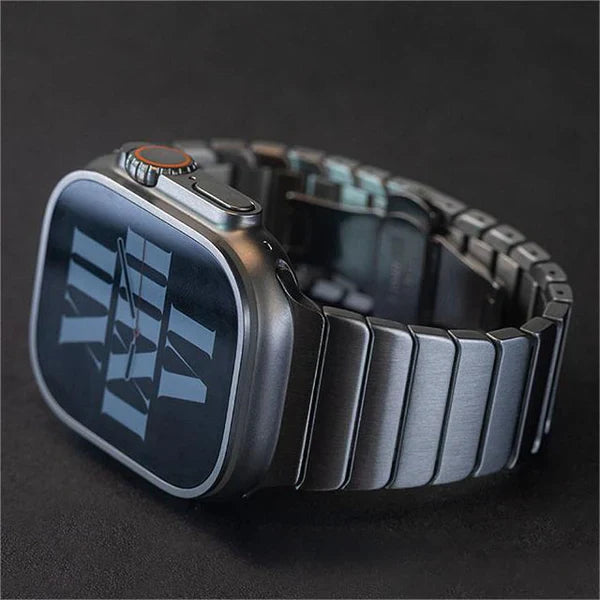 Stainless Steel Butterfly Buckle Band For Apple Watch.