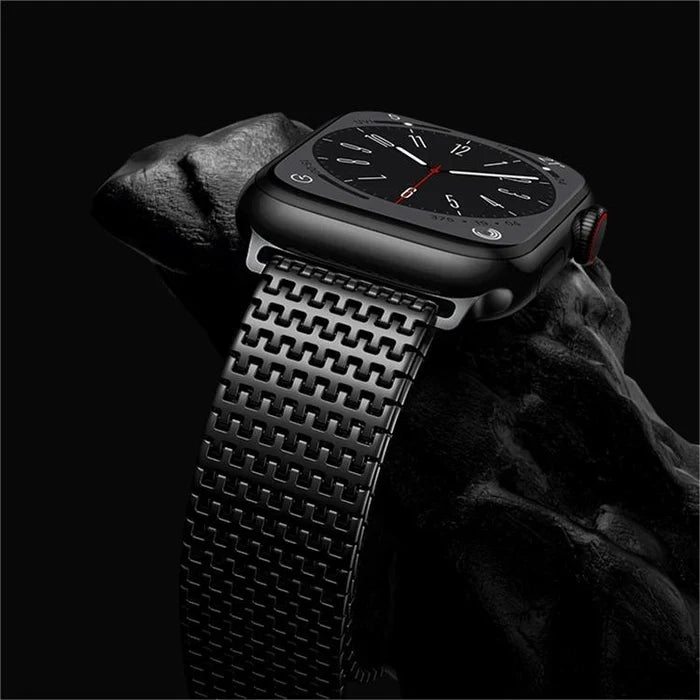 Designer Domino Stainless Steel Magnet Band For Apple Watch.