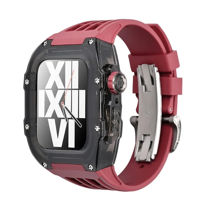 RM V30 Glacier Series Fluoroelastomer Band And Case Retrofit Kit For Apple Watch.