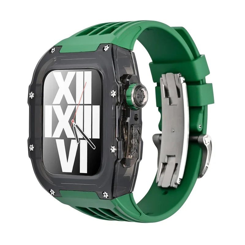 RM V30 Glacier Series Fluoroelastomer Band And Case Retrofit Kit For Apple Watch.