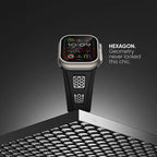 Grid Rugged Silicone Sport Band For Apple Watch.