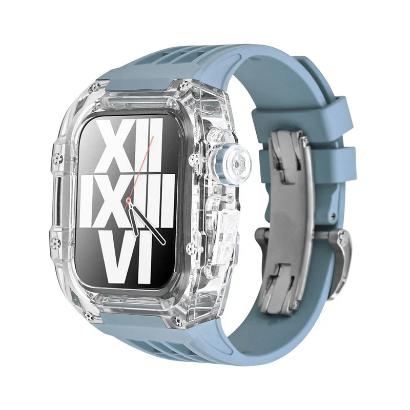 RM V30 Glacier Series Fluoroelastomer Band And Case Retrofit Kit For Apple Watch