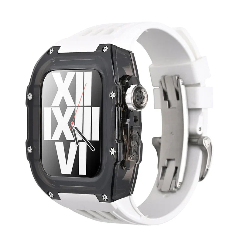 RM V30 Glacier Series Fluoroelastomer Band And Case Retrofit Kit For Apple Watch.