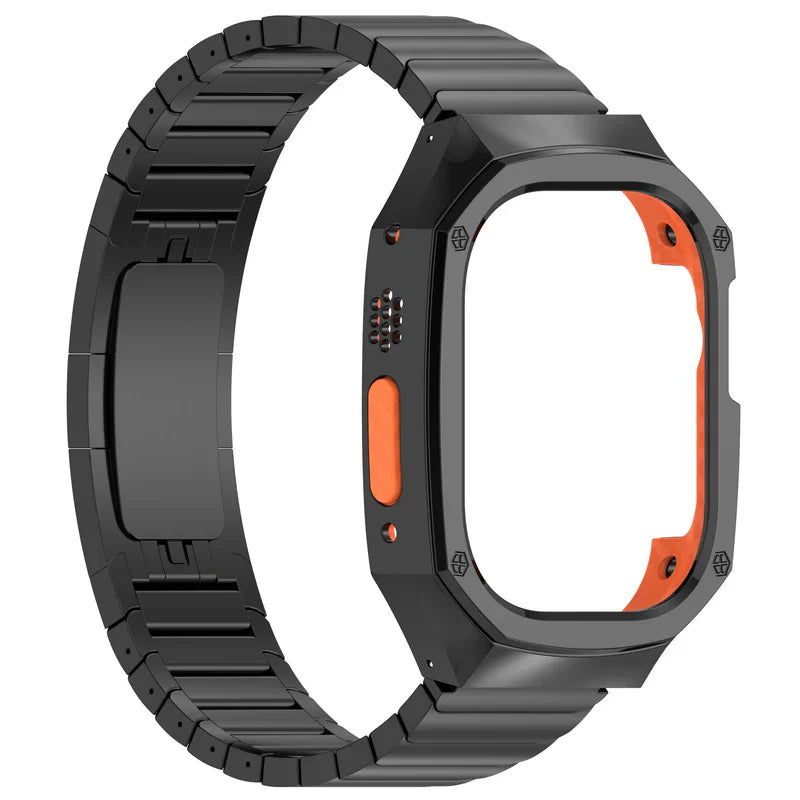 Stainless Steel Band With Case For Apple Watch Ultra.