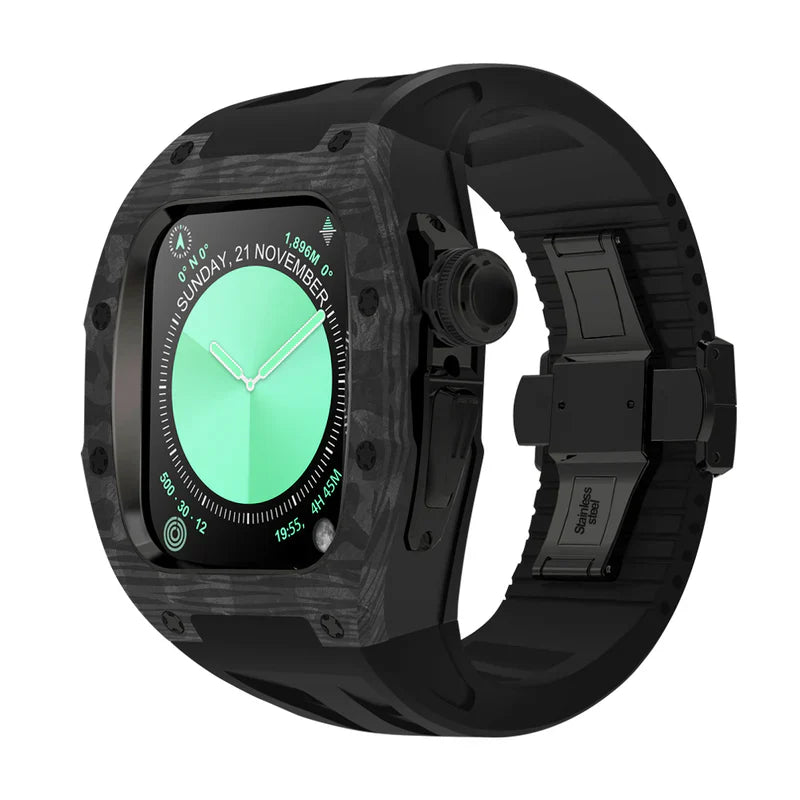 RM7013 Carbon Fiber Case Retrofit Kit For Apple Watch S10.