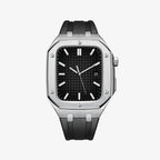 AP9006 Silicone Band Stainless Steel Case Retrofit Kit For Apple Watch.