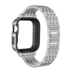 Bling Diamond Case with Sparkle Band for Apple Watch Series 9/8/7 (41mm/45mm).