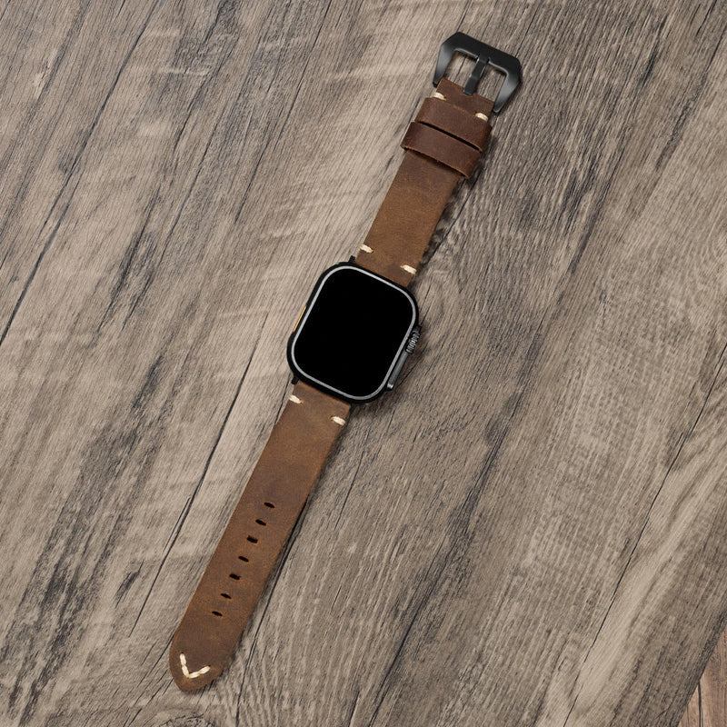 Vintage Leather Band For Apple Watch.