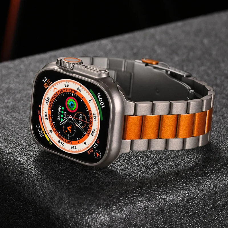 Business Style Titanium Band For Apple Watch.