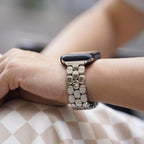 Cute Dot Triple-Bead Stainless Steel Band for Apple Watch.