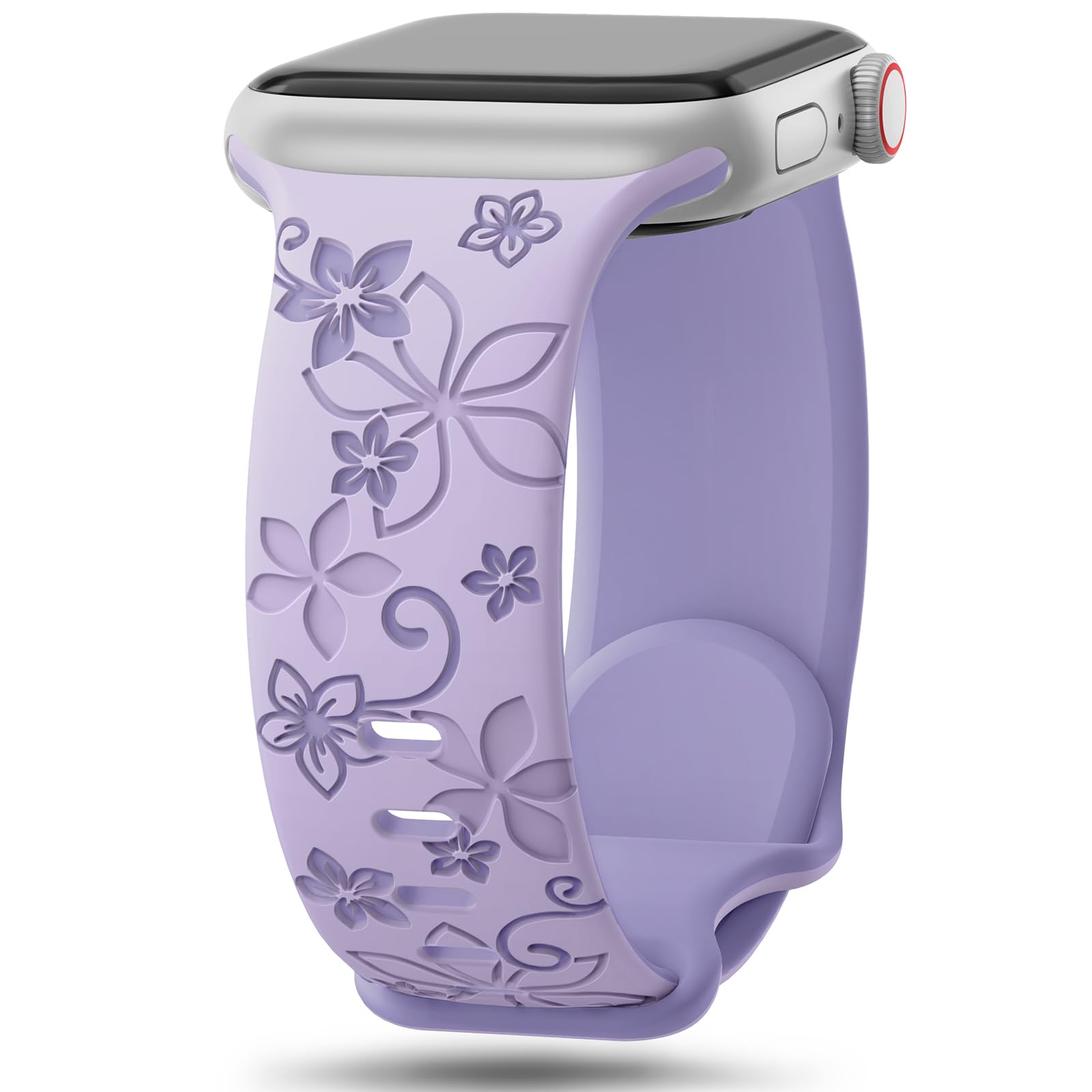 Floral Engraved Band for Apple Watch.
