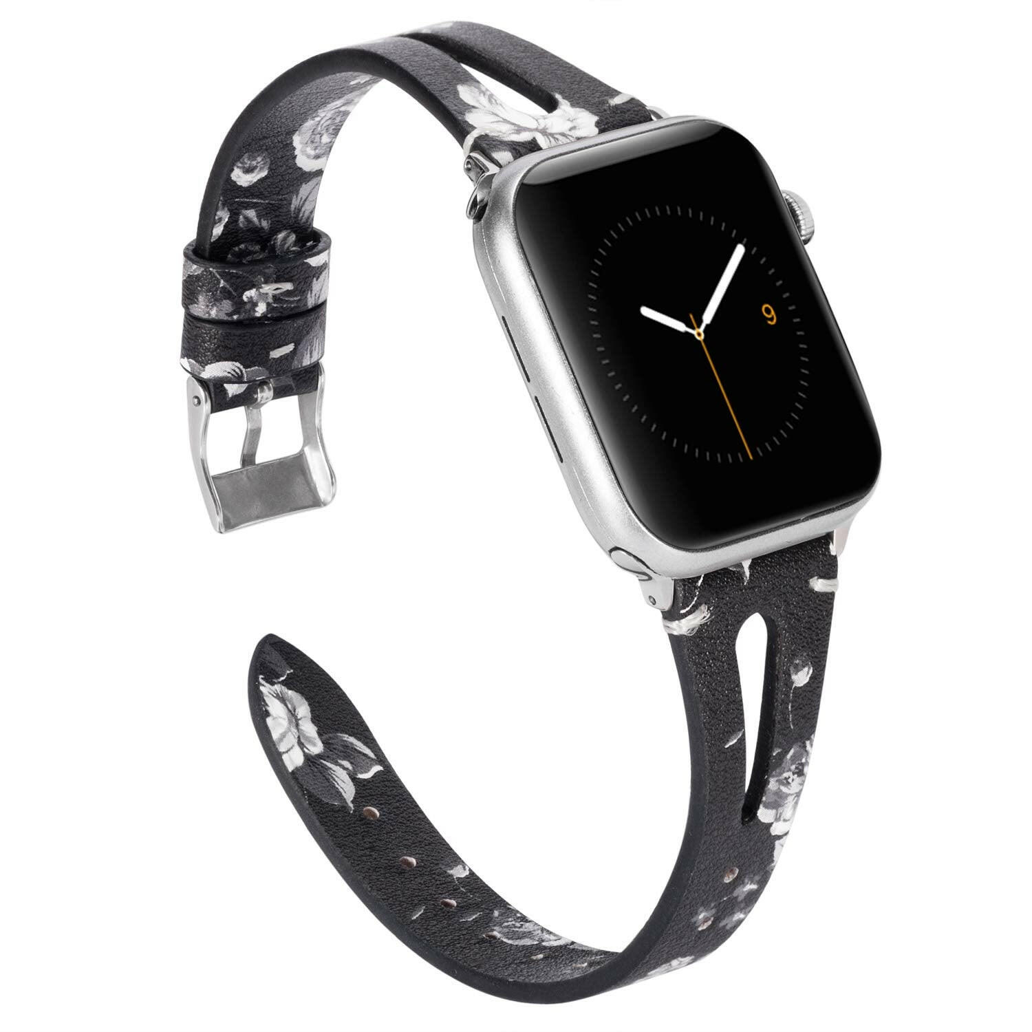 Leather Cutout Band for Women Compatible with Apple Watch.