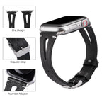 Leather Cutout Band for Women Compatible with Apple Watch.