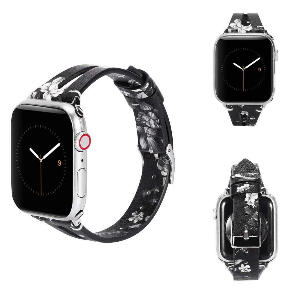 Leather Cutout Band for Women Compatible with Apple Watch.
