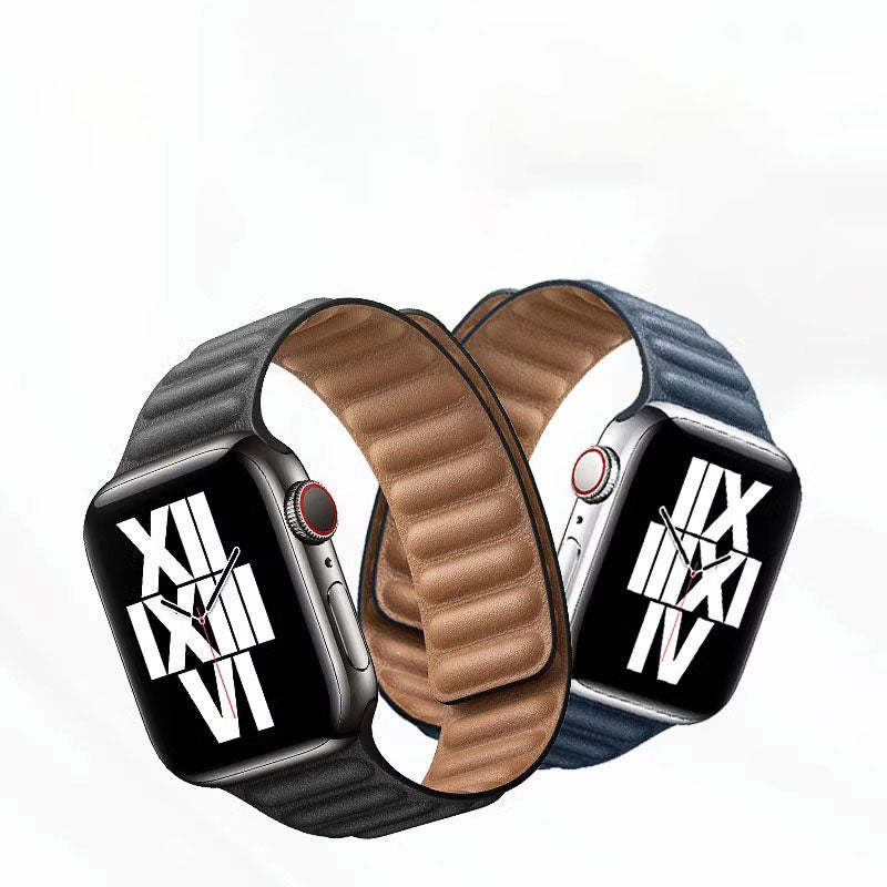 Magnetic Leather Link Band.