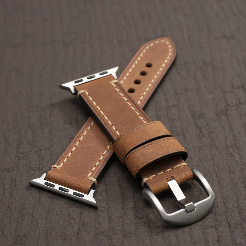 Premium Calf Leather Band for Apple Watch.