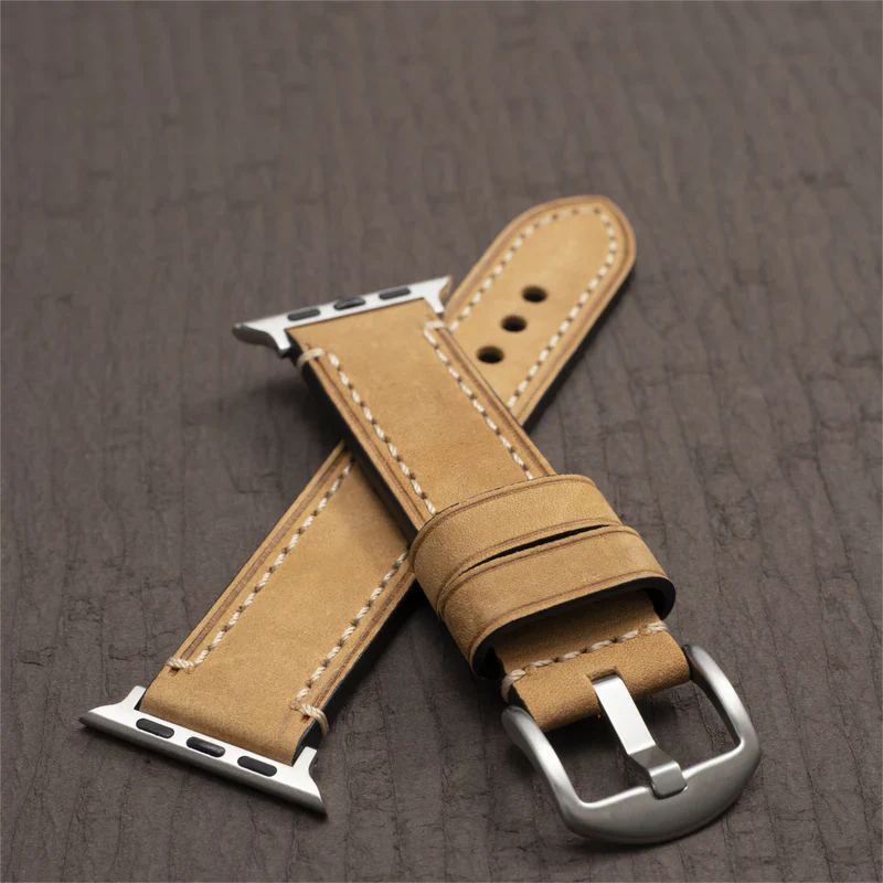 Premium Calf Leather Band for Apple Watch.