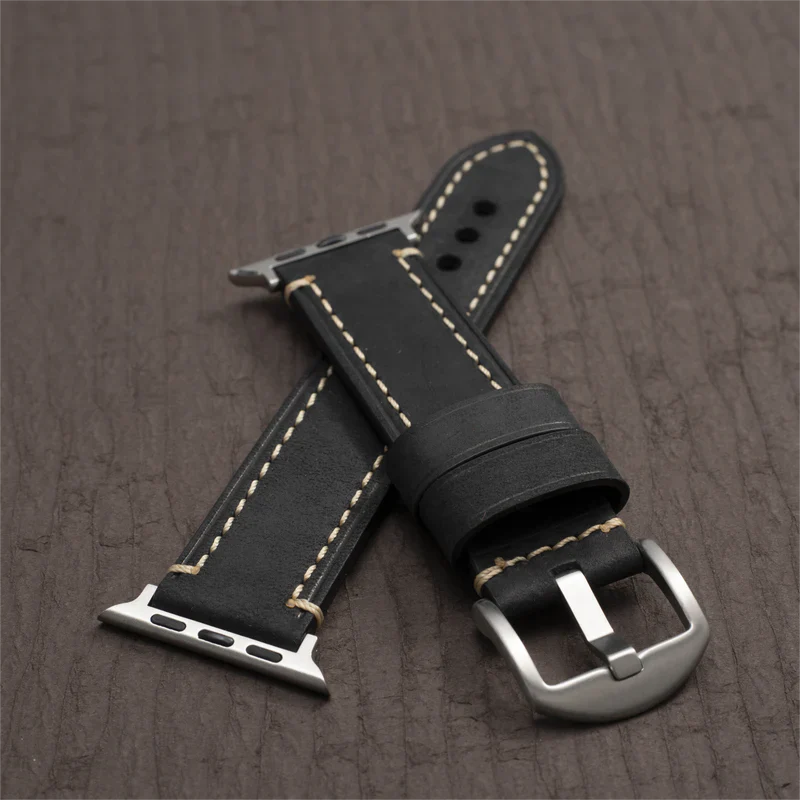 Premium Calf Leather Band for Apple Watch.