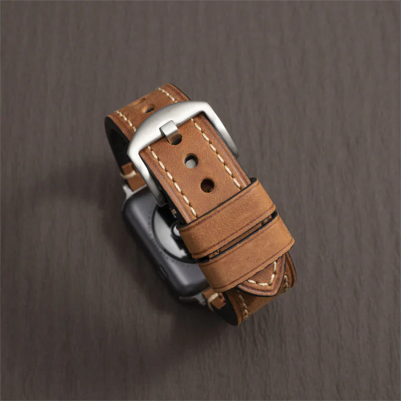 Premium Calf Leather Band for Apple Watch.