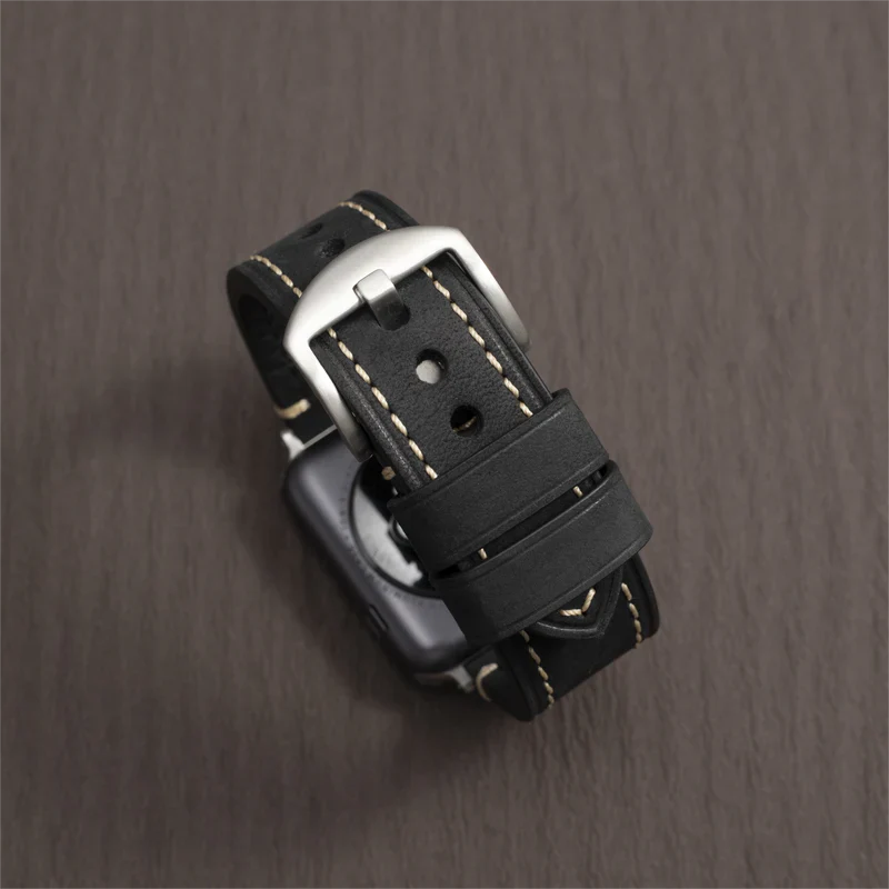 Premium Calf Leather Band for Apple Watch.