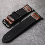 Handmade Nylon Leather Band For Apple Watch.