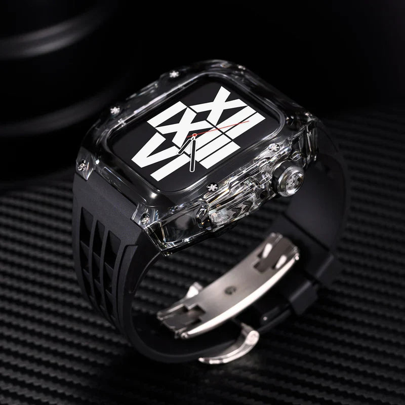 RM V30 Glacier Series Fluoroelastomer Band And Case Retrofit Kit For Apple Watch.