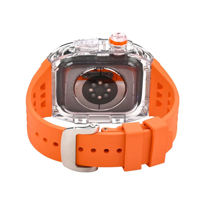 RM V30 Glacier Series Fluoroelastomer Band And Case Retrofit Kit For Apple Watch.