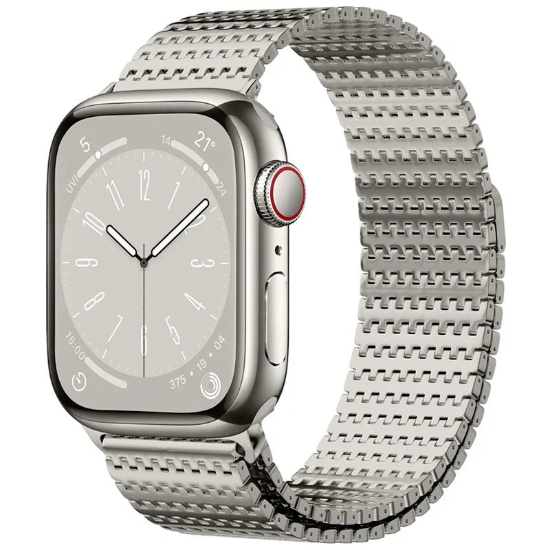 Designer Domino Stainless Steel Magnet Band For Apple Watch.