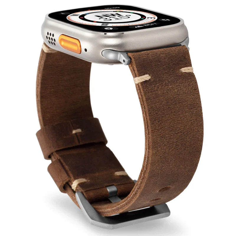 Vintage Leather Band For Apple Watch.
