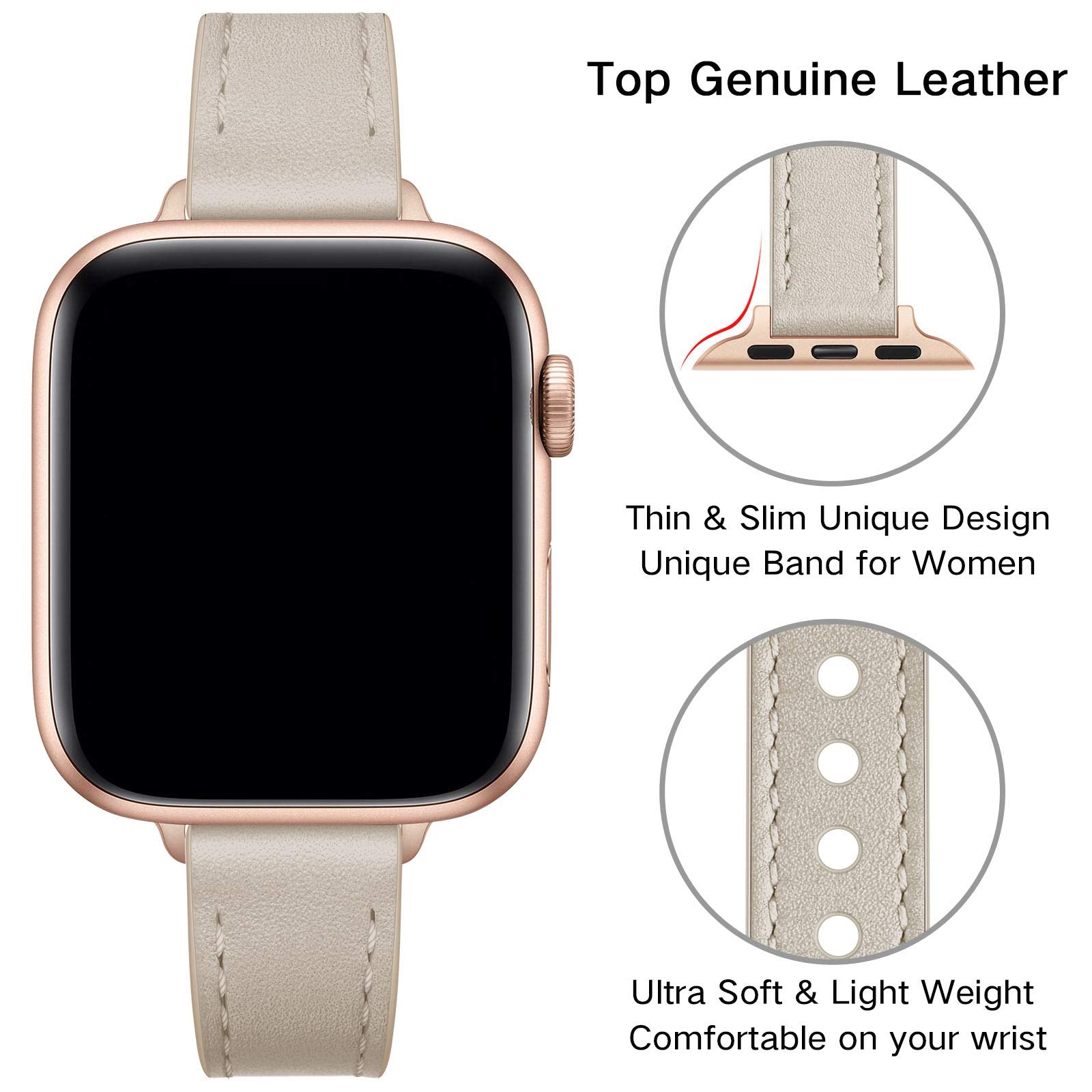 Slim Bands for Women Compatible with Apple Watch