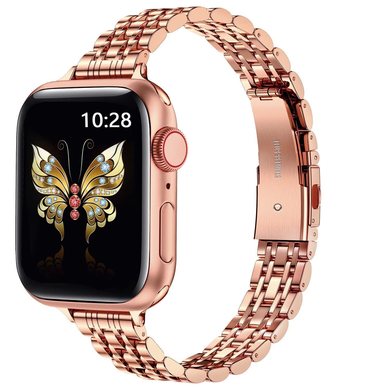 Slim Metal Apple Watch Band.