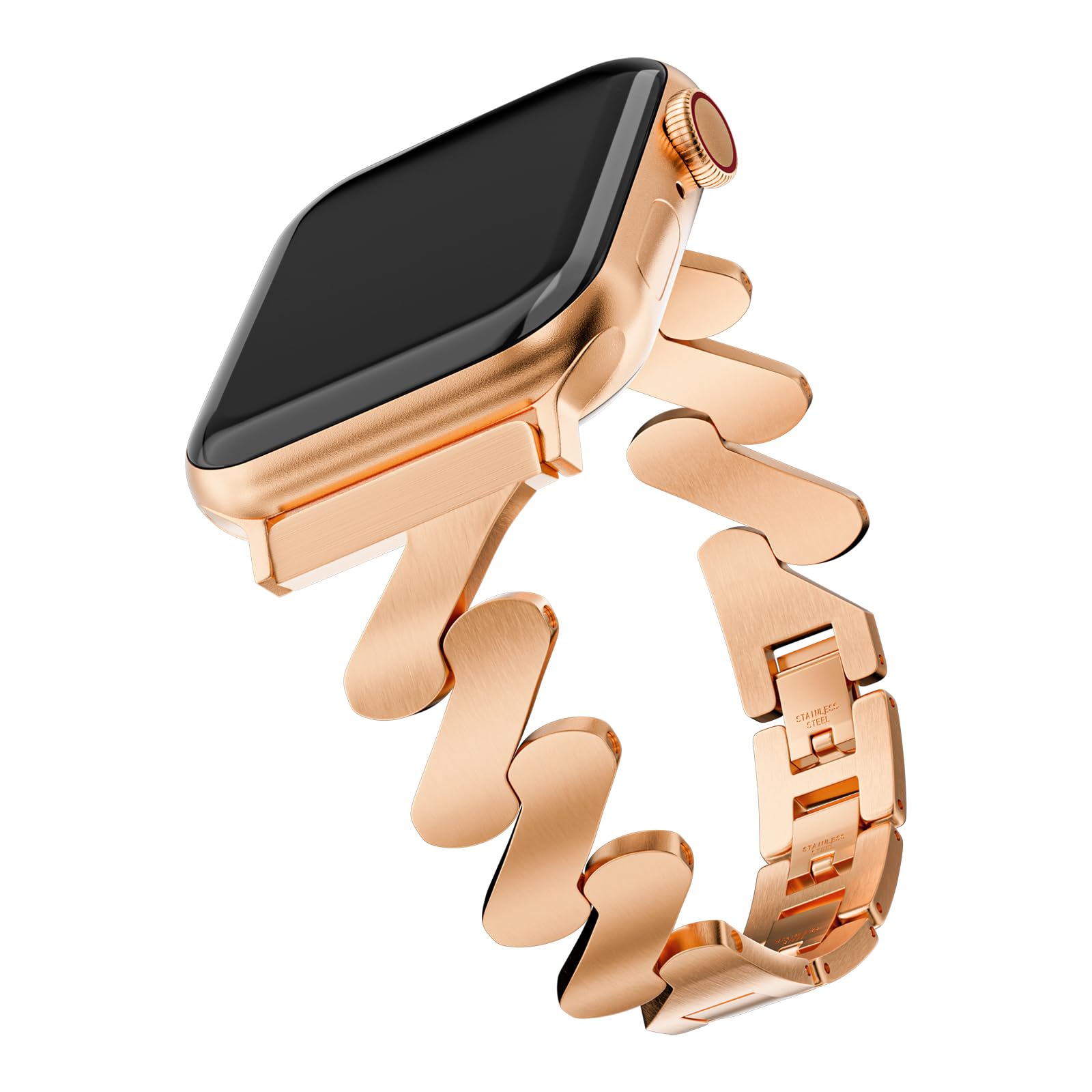 Starlight Quicksand Metal Apple Watch Band for Women.