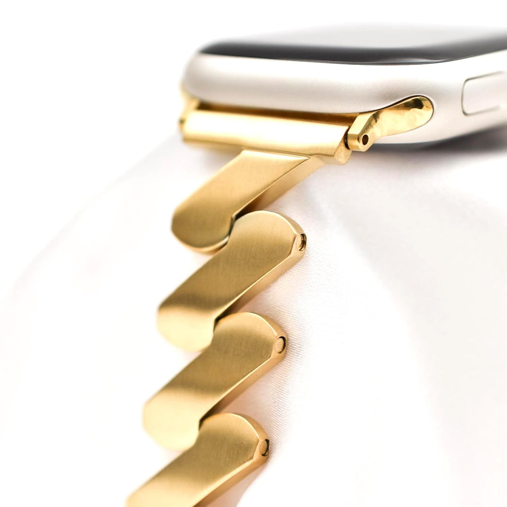 Starlight Quicksand Metal Apple Watch Band for Women.