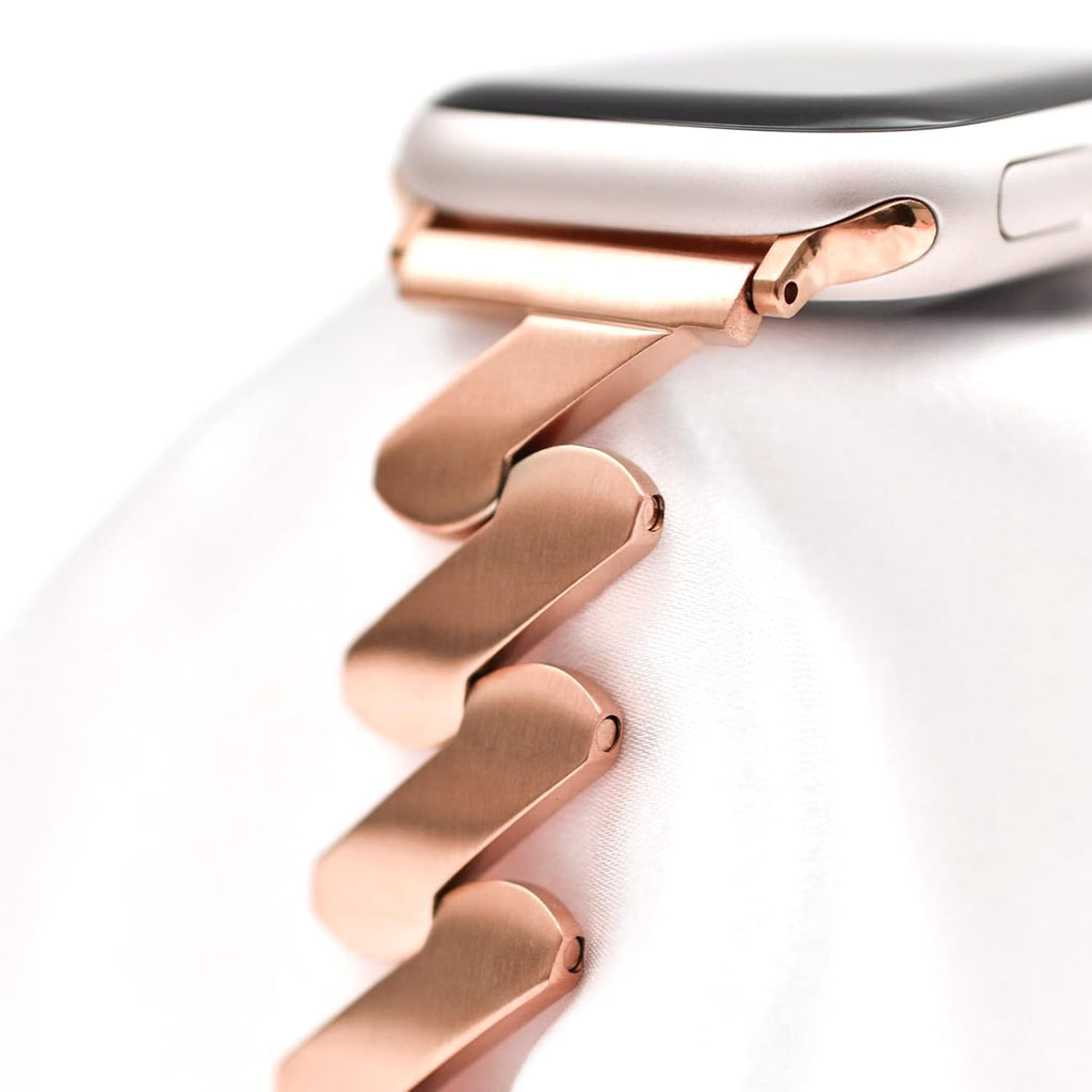 Starlight Quicksand Metal Apple Watch Band for Women.