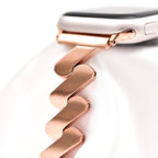 Starlight Quicksand Metal Apple Watch Band for Women.