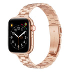 Thin Adjustable Stainless Steel Apple Watch Band for Women.