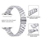 Thin Adjustable Stainless Steel Apple Watch Band for Women