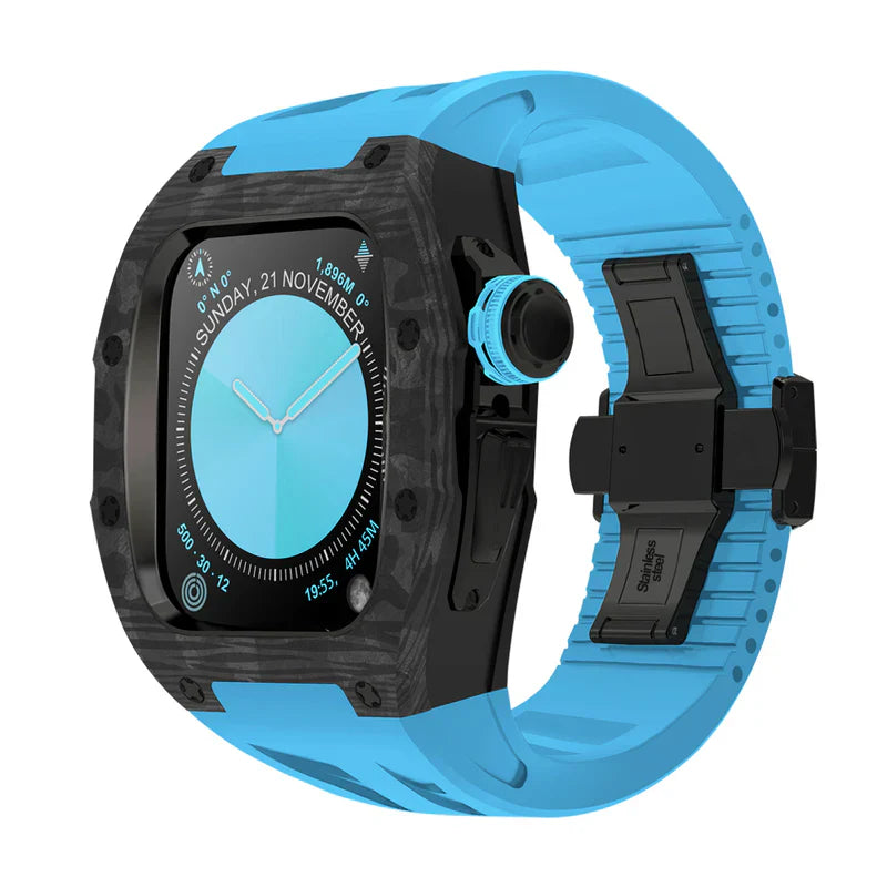 RM7013 Carbon Fiber Case Retrofit Kit For Apple Watch S10.