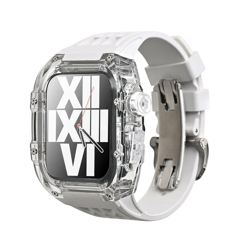 RM V30 Glacier Series Fluoroelastomer Band And Case Retrofit Kit For Apple Watch.