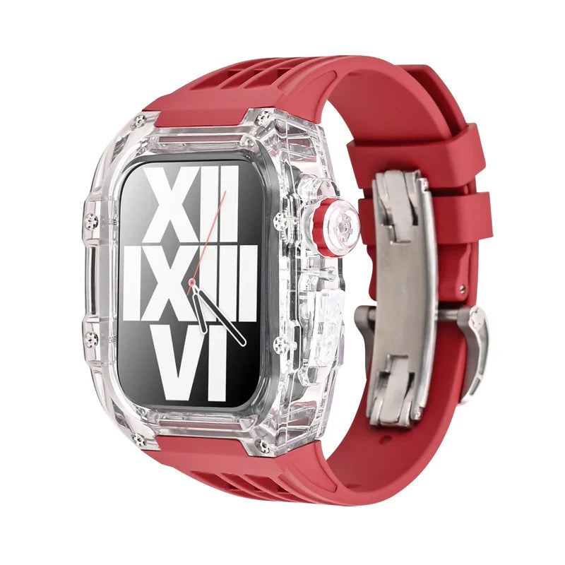 RM V30 Glacier Series Fluoroelastomer Band And Case Retrofit Kit For Apple Watch